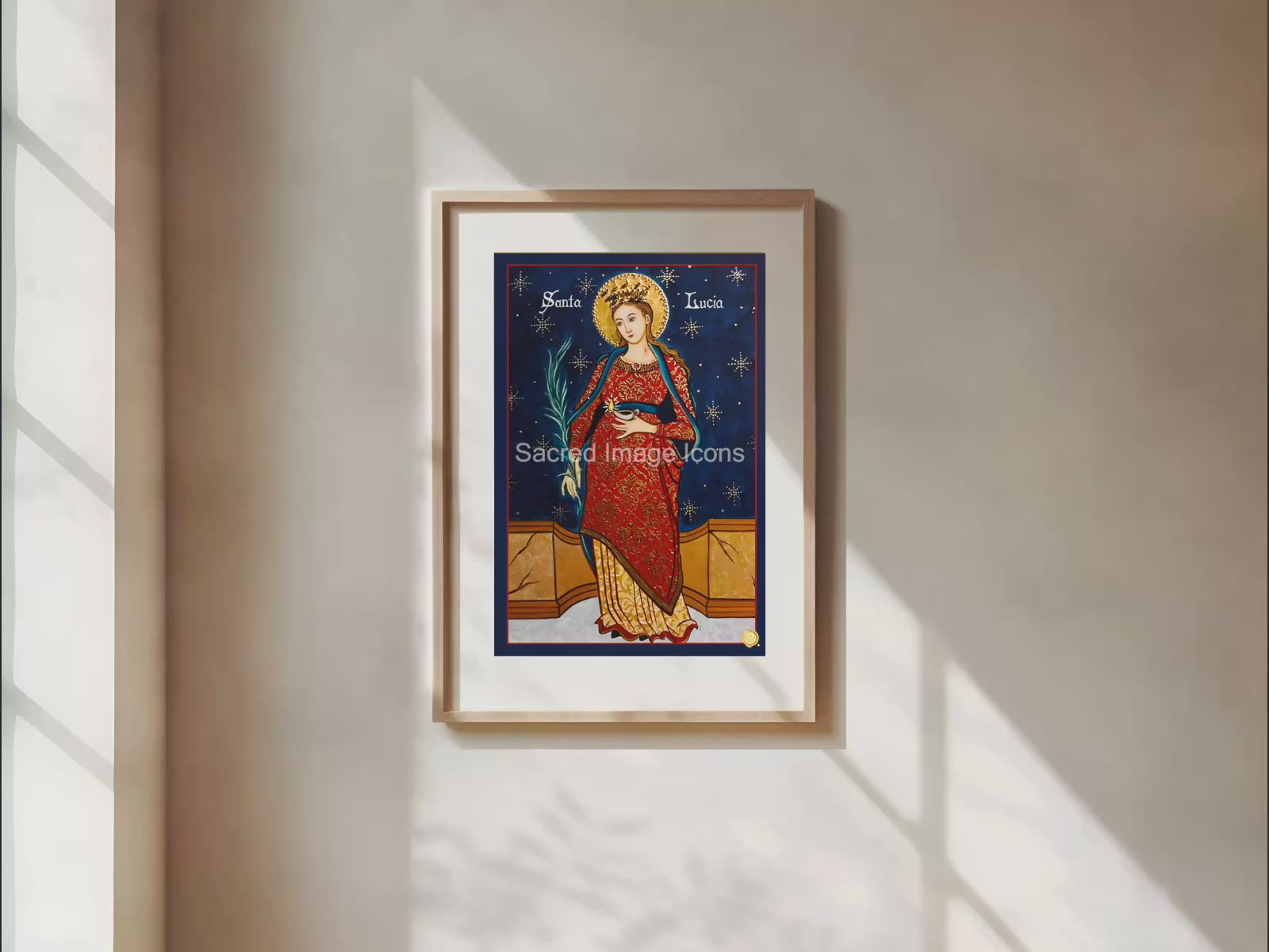 Saint Lucy Icon Print