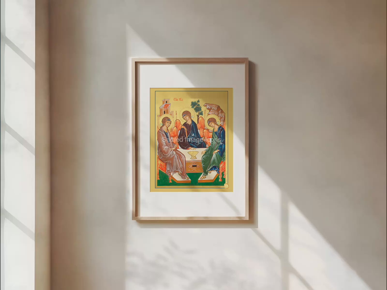 The Trinity of Angels Icon Print