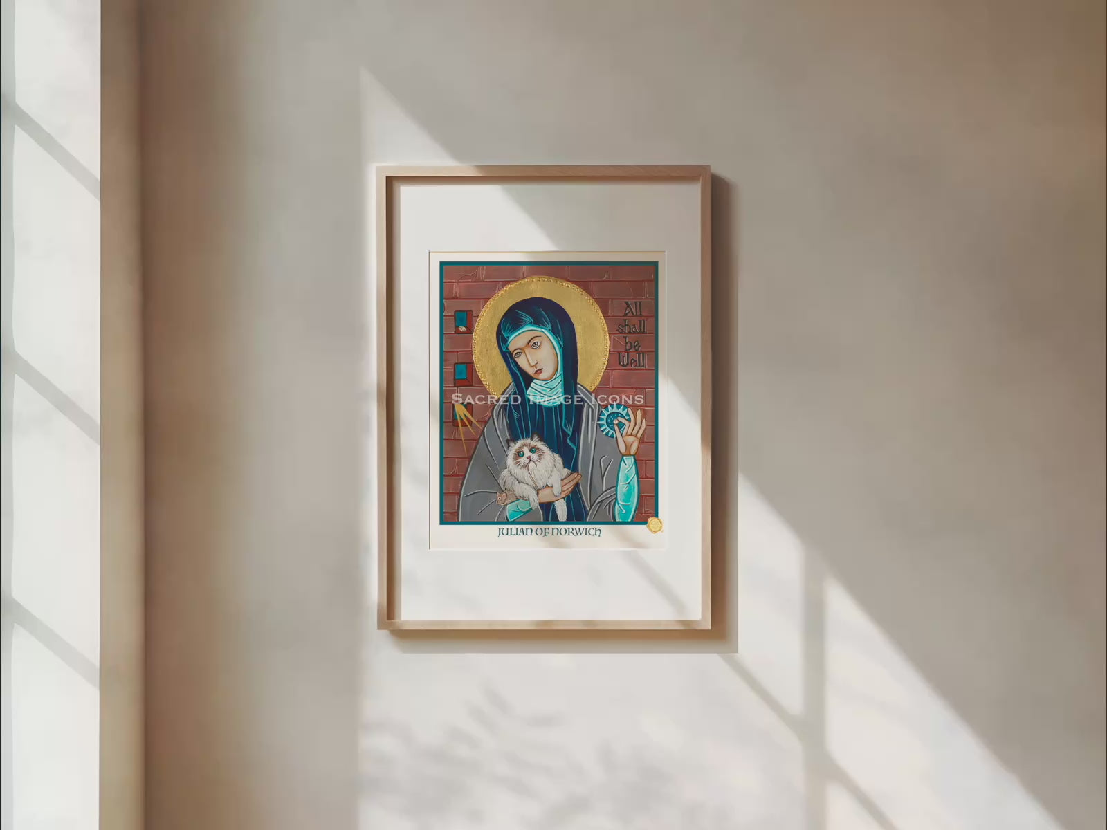 Saint Julian of Norwich Icon Print