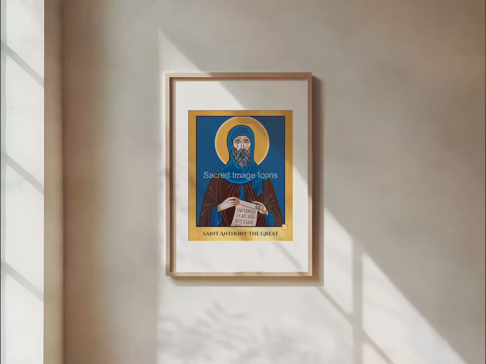 Saint Anthony the Great Icon Print