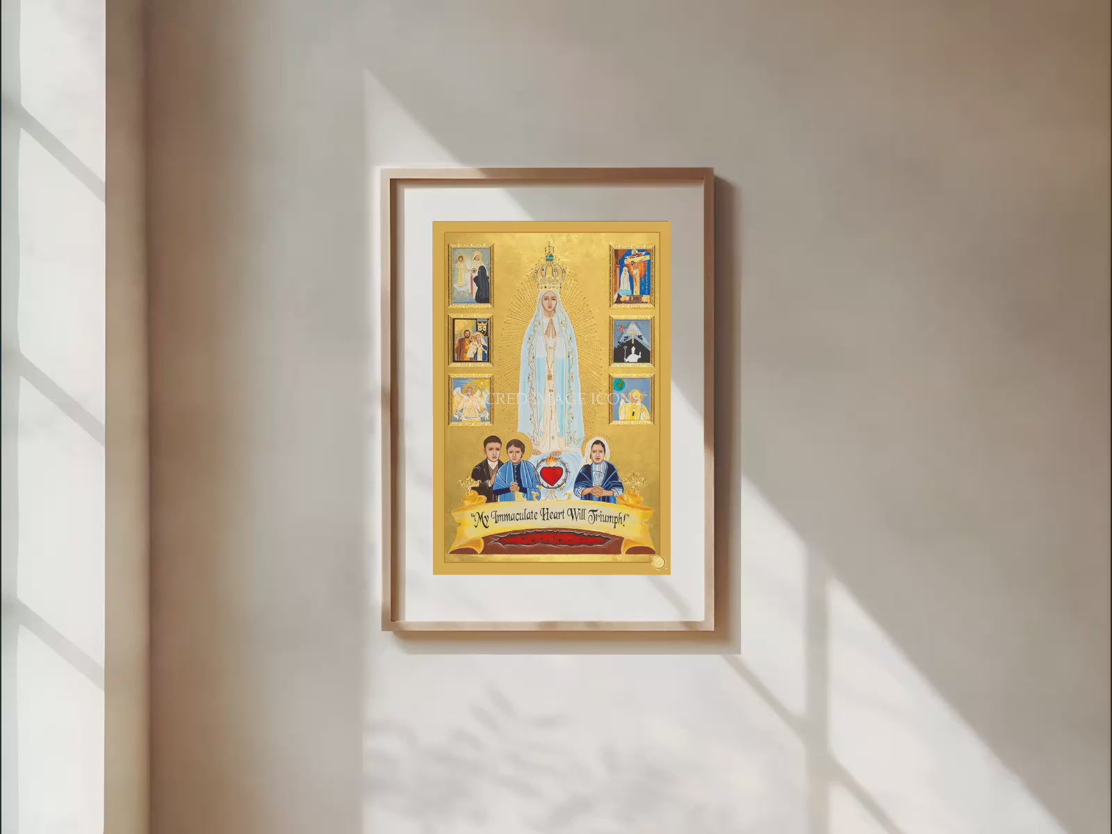 Our Lady of Fatima Icon Print