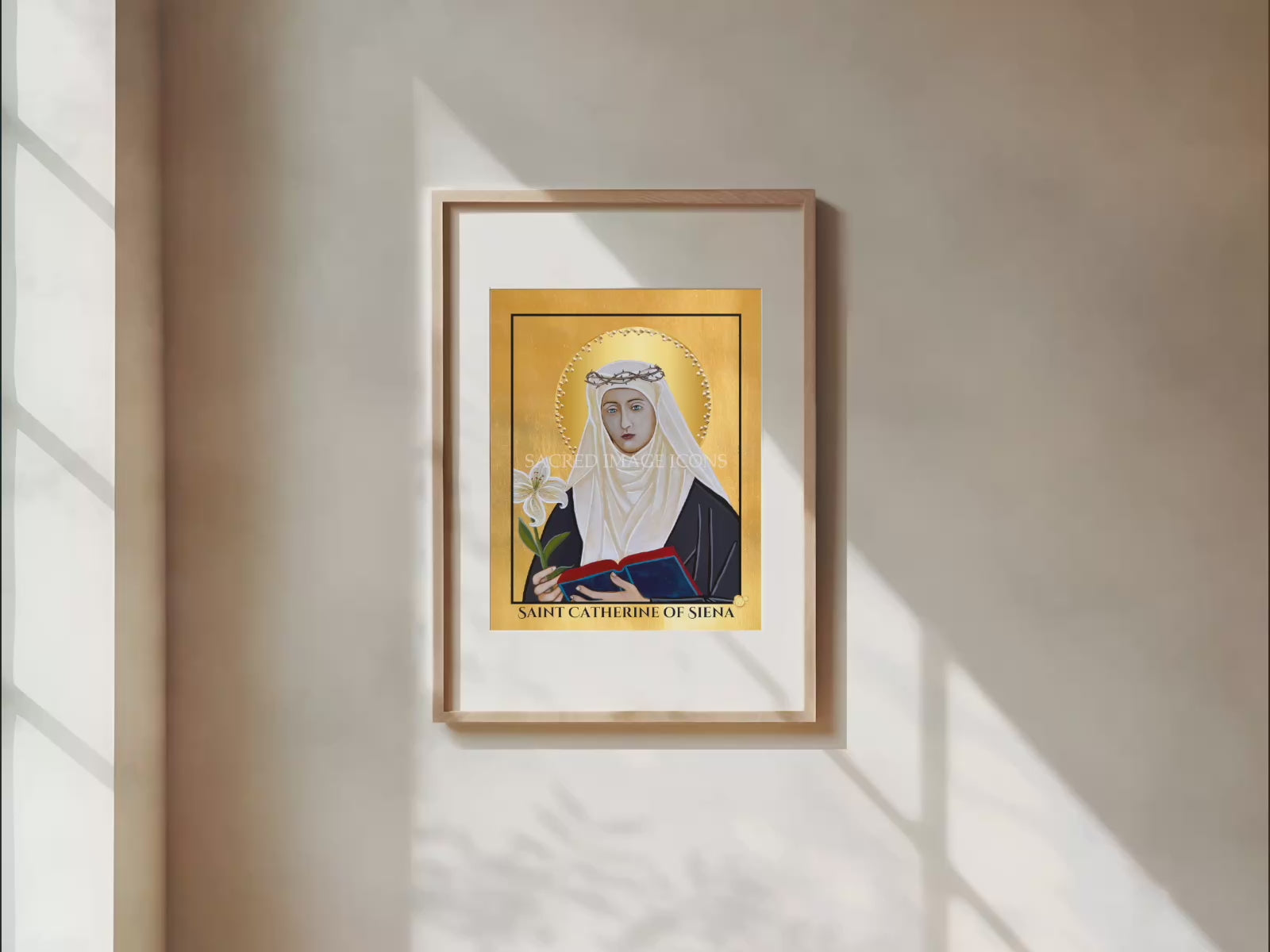 Saint Catherine of Siena Icon Print