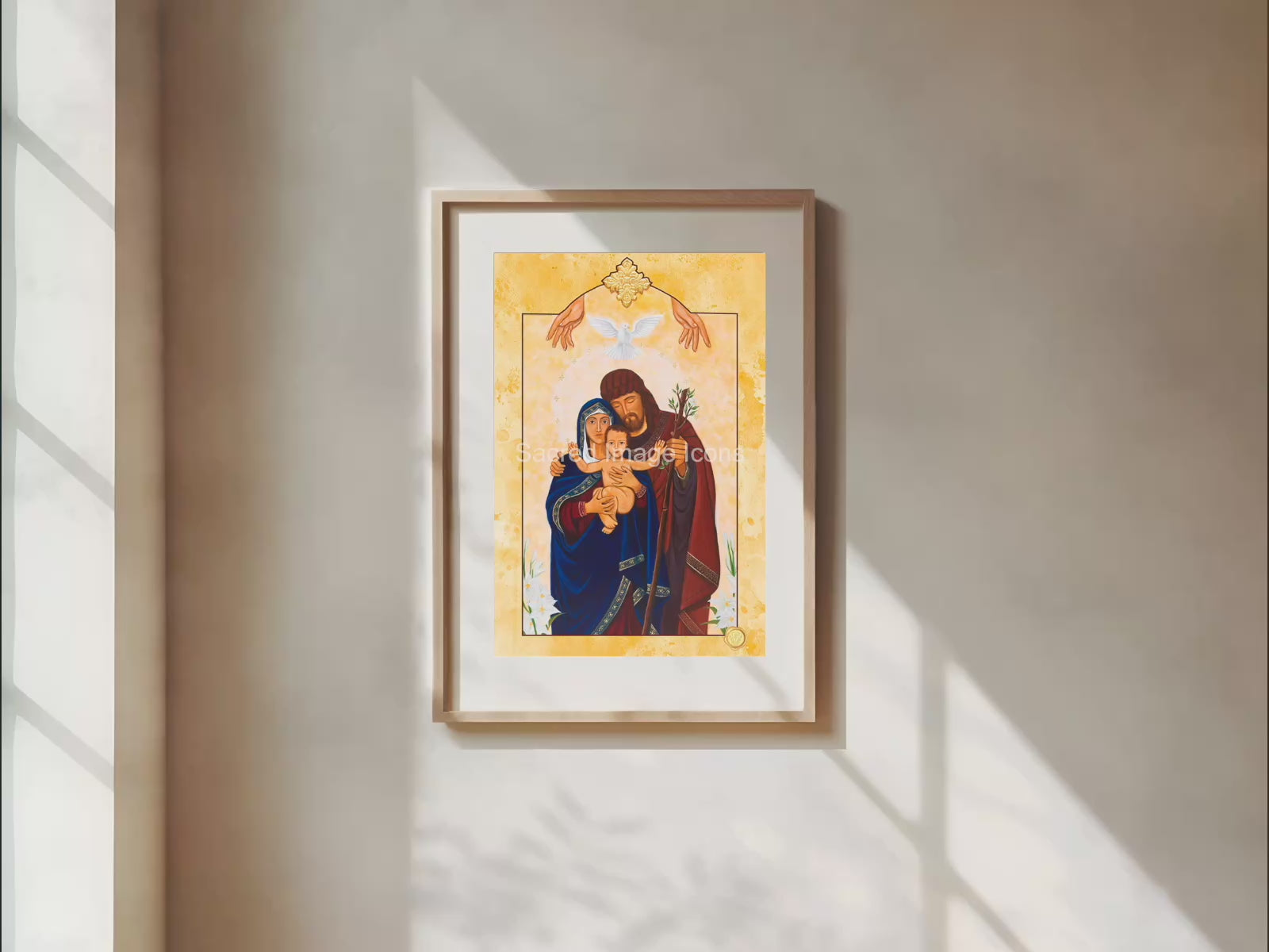 The Holy Family 2 Icon Print