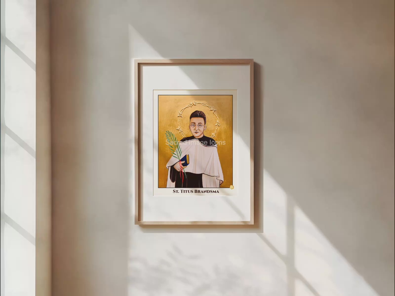 Saint Titus Brandsma Icon Print