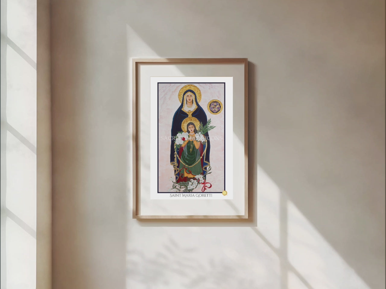 Saint Maria Goretti - Virgin and Martyr Icon Print