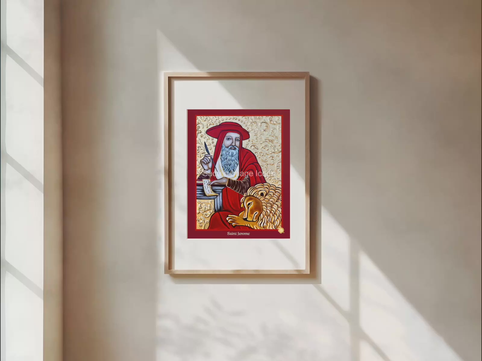 Saint Jerome Icon Print