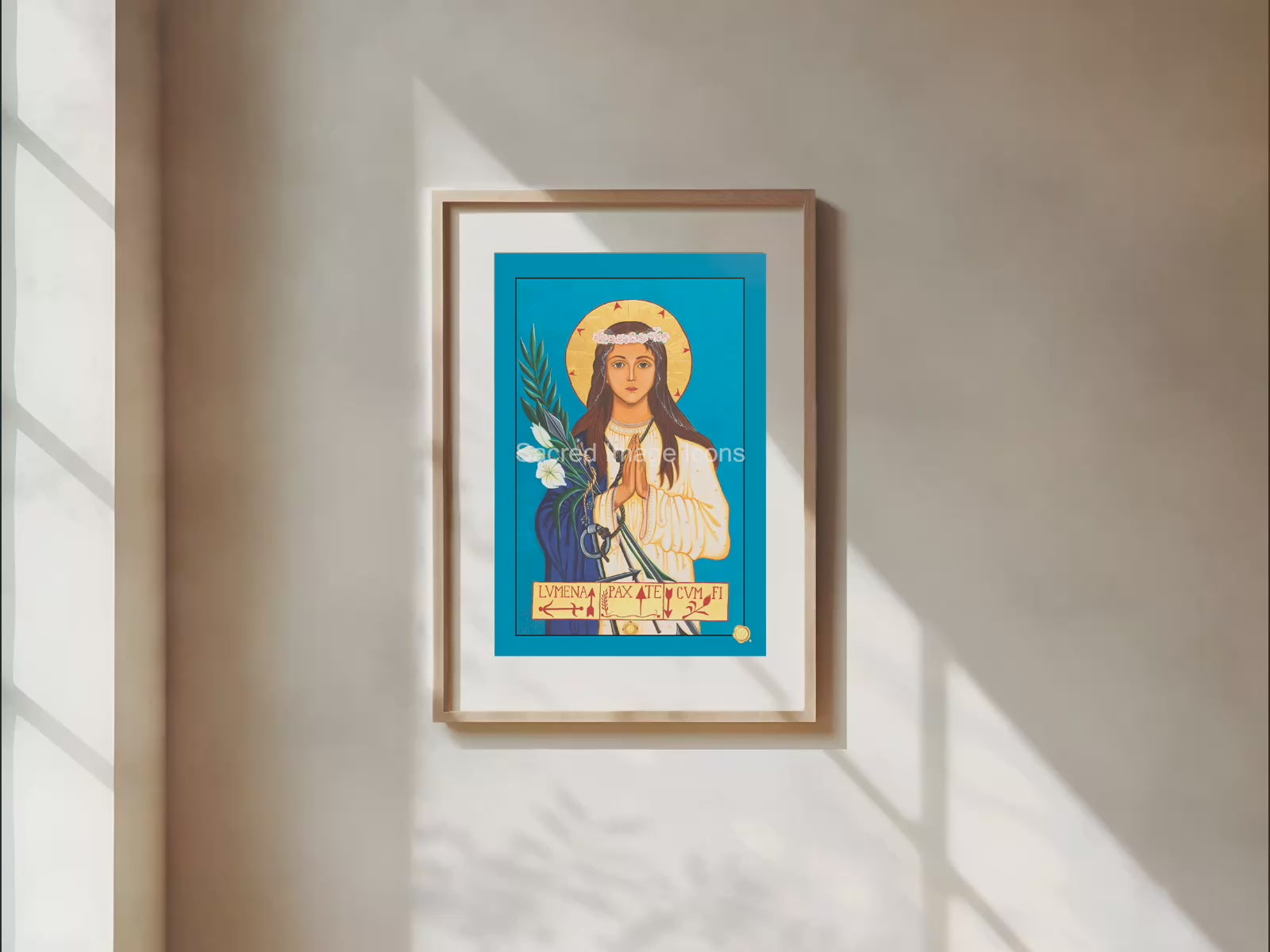 Saint Philomena Icon Print