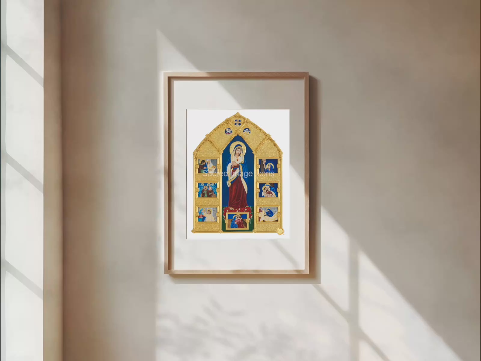 Our Lady of Sorrows 2 Icon Print