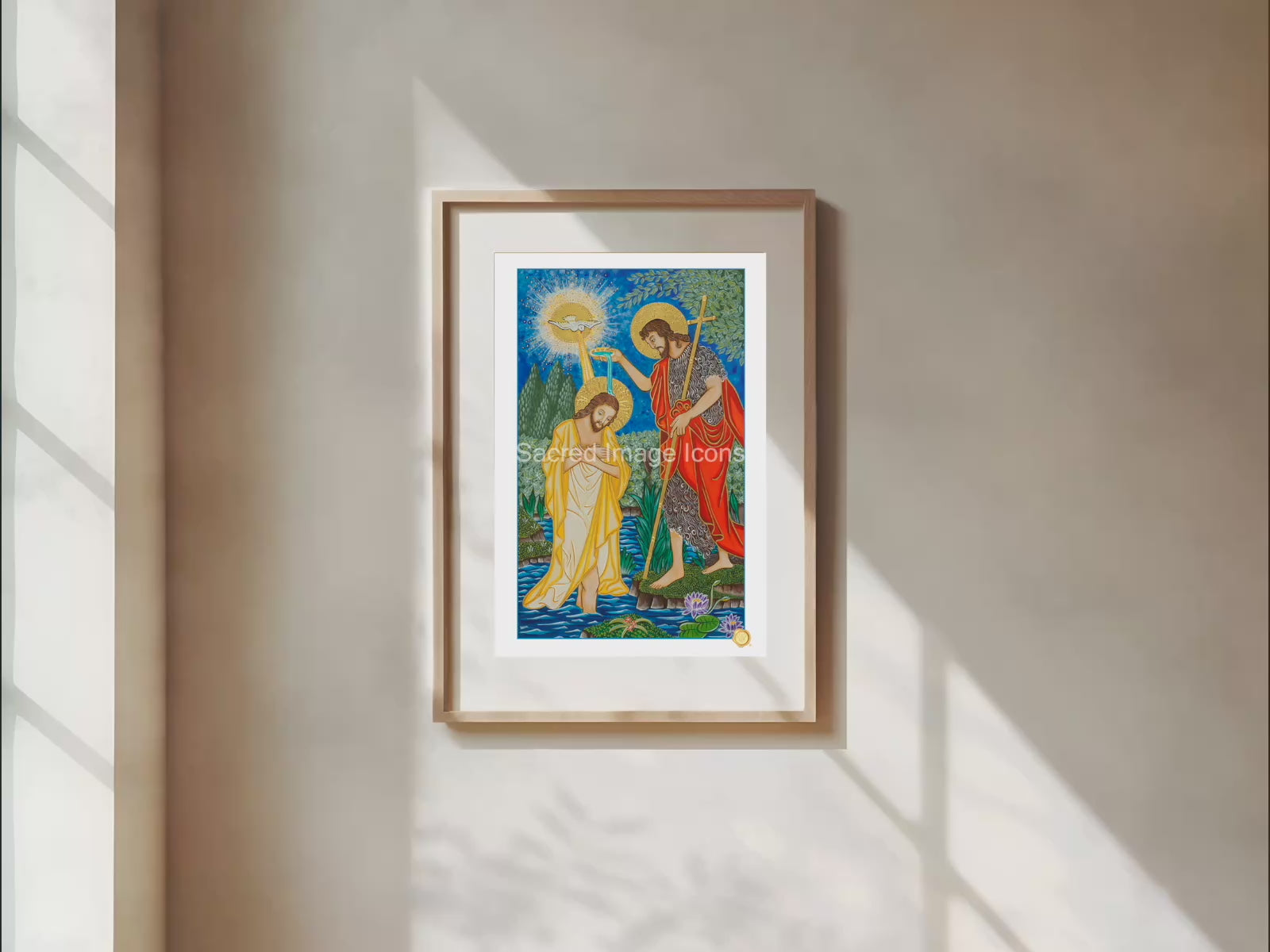 Baptism of Jesus Icon Print