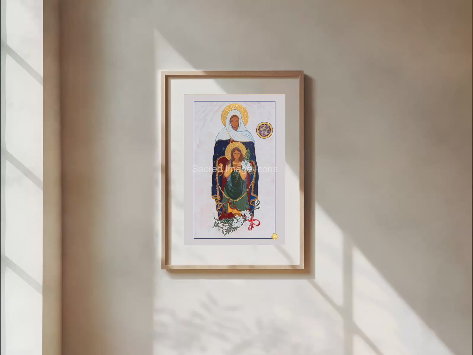 Saint Maria Goretti Icon Print