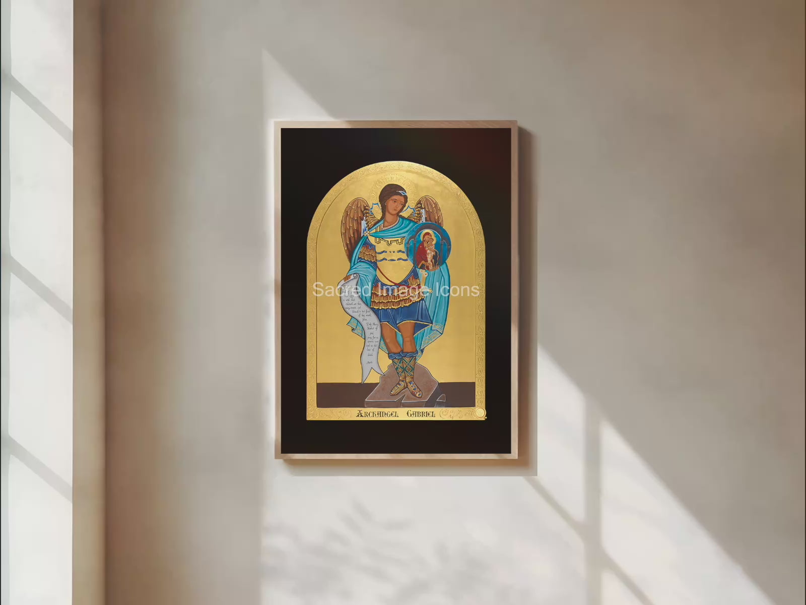 Archangel Gabriel Icon Print