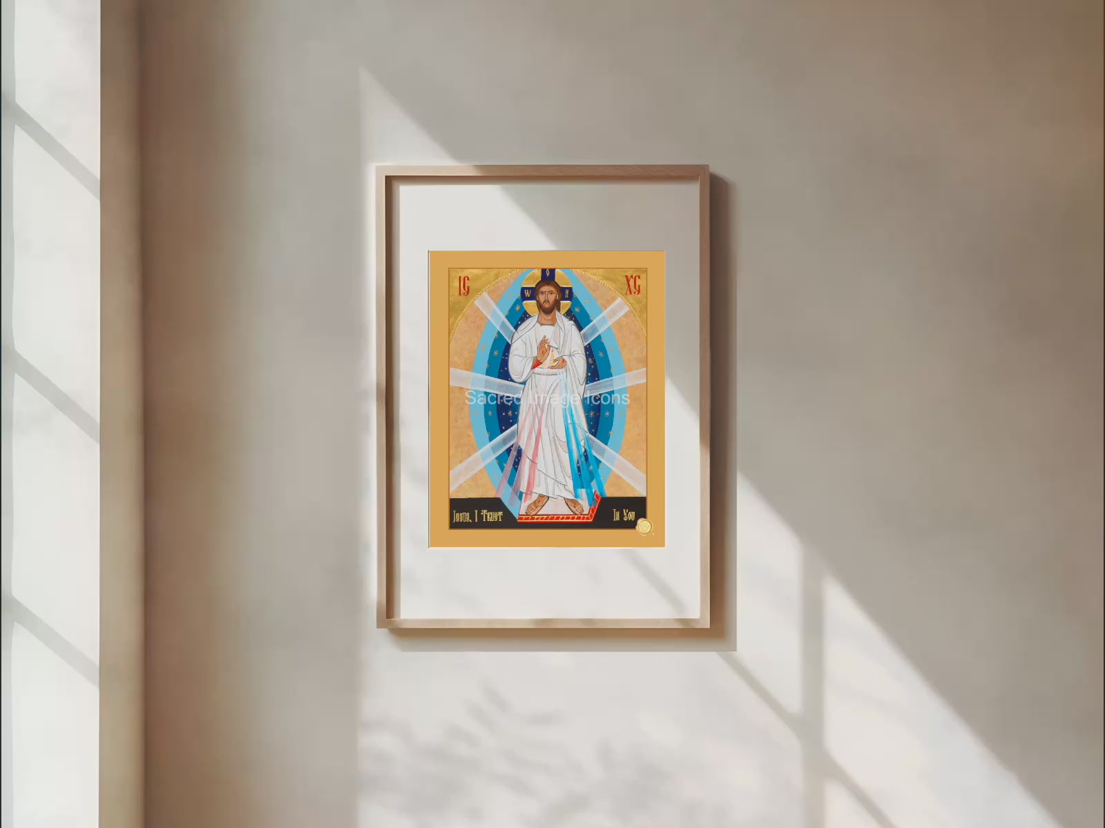 Divine Mercy Byzantine Icon Print