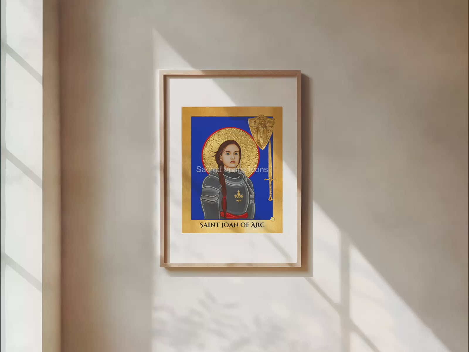 Saint Joan of Arc Icon Print 3