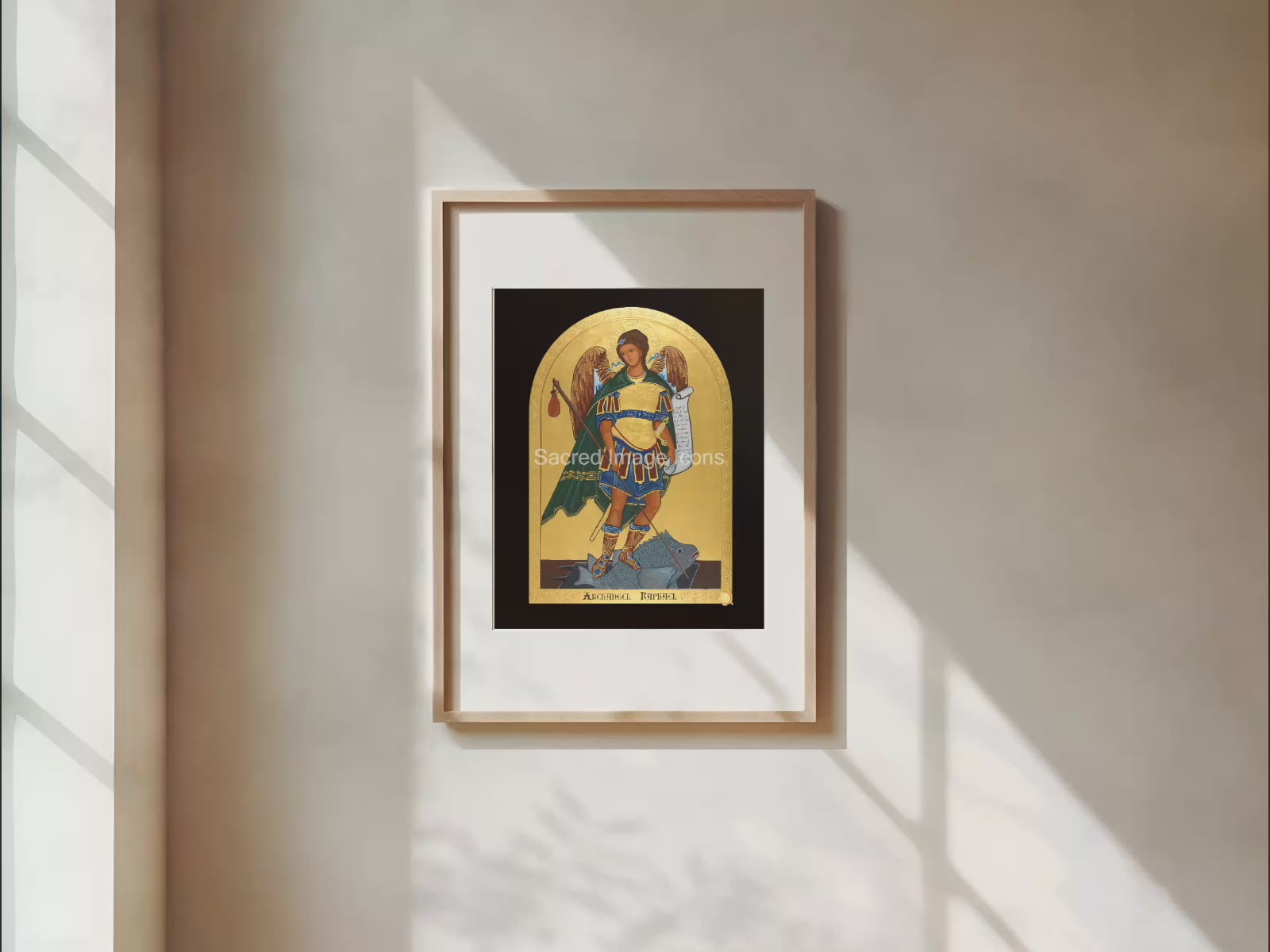 Archangel Raphael Icon Print