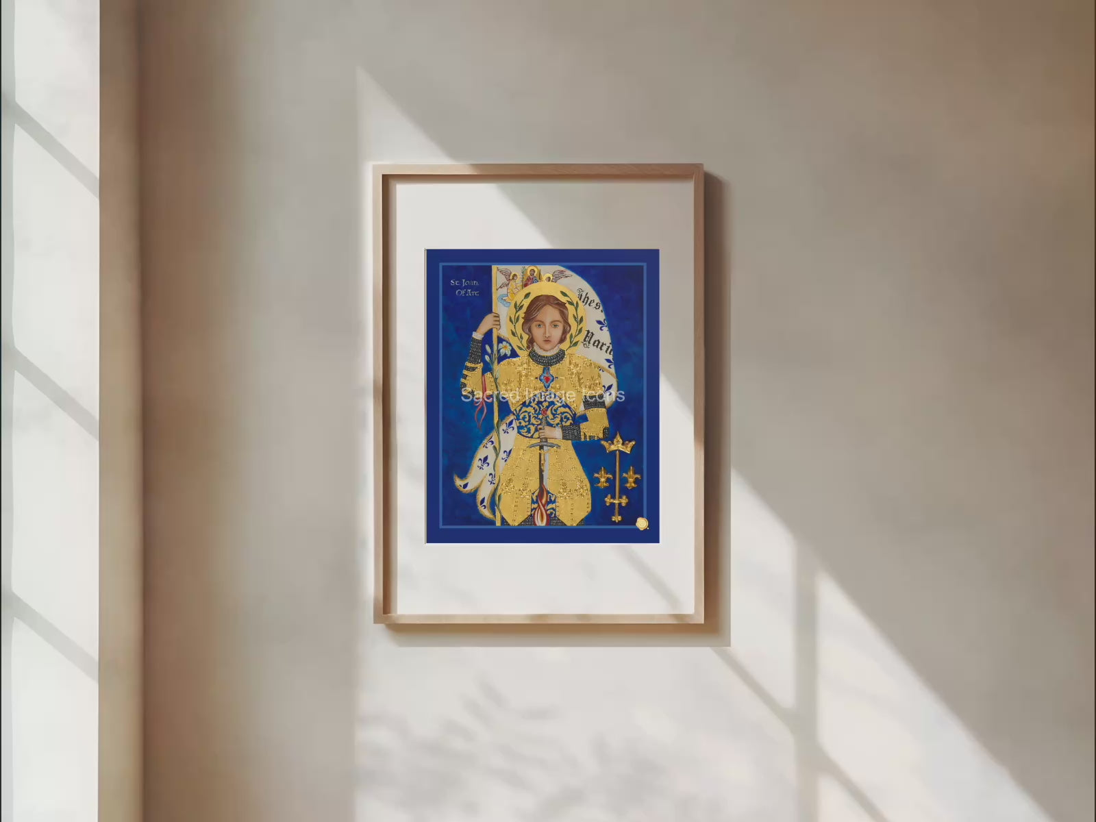 Saint Joan of Arc Icon Print