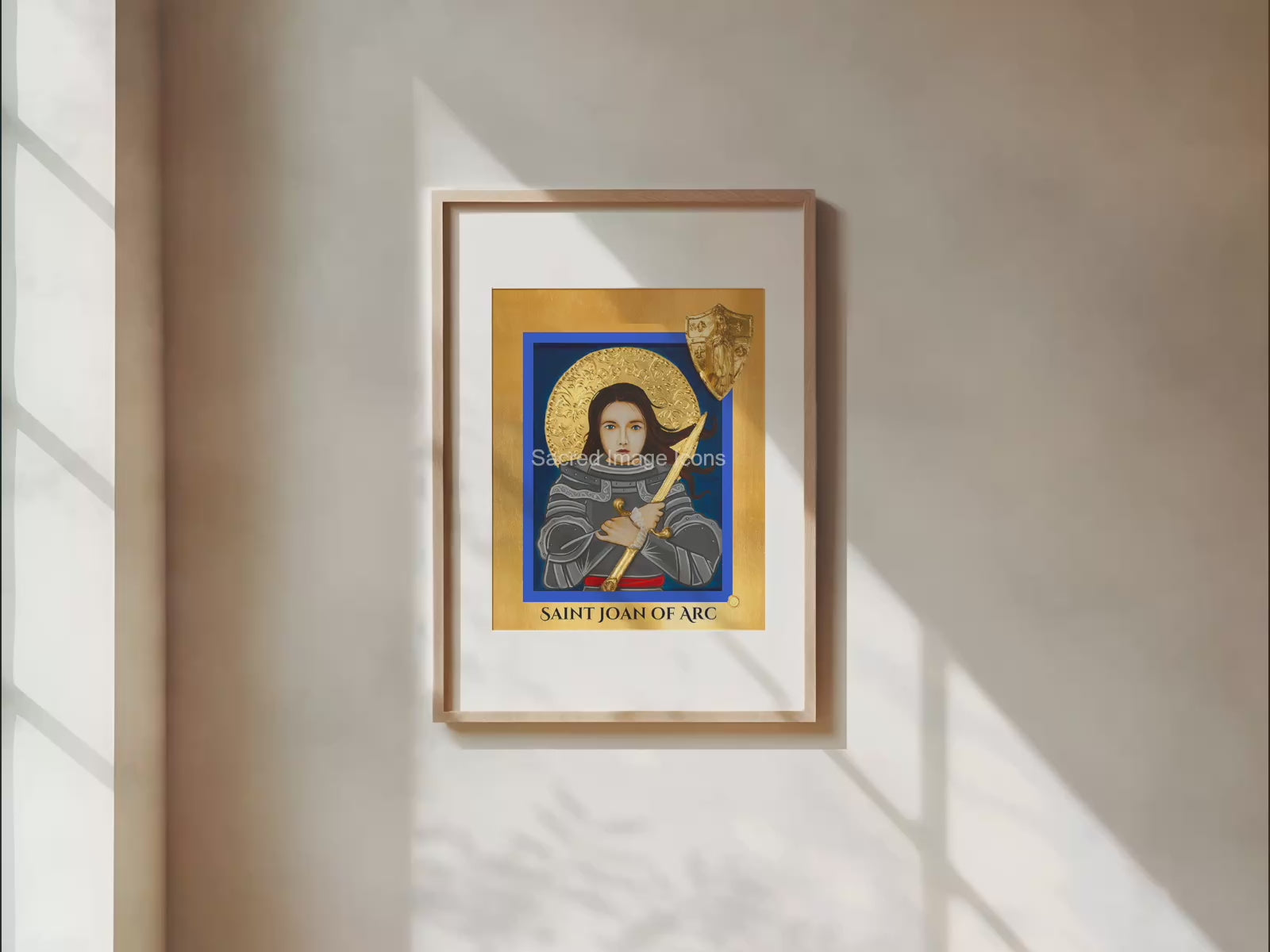 Saint Joan of Arc Icon Print 2