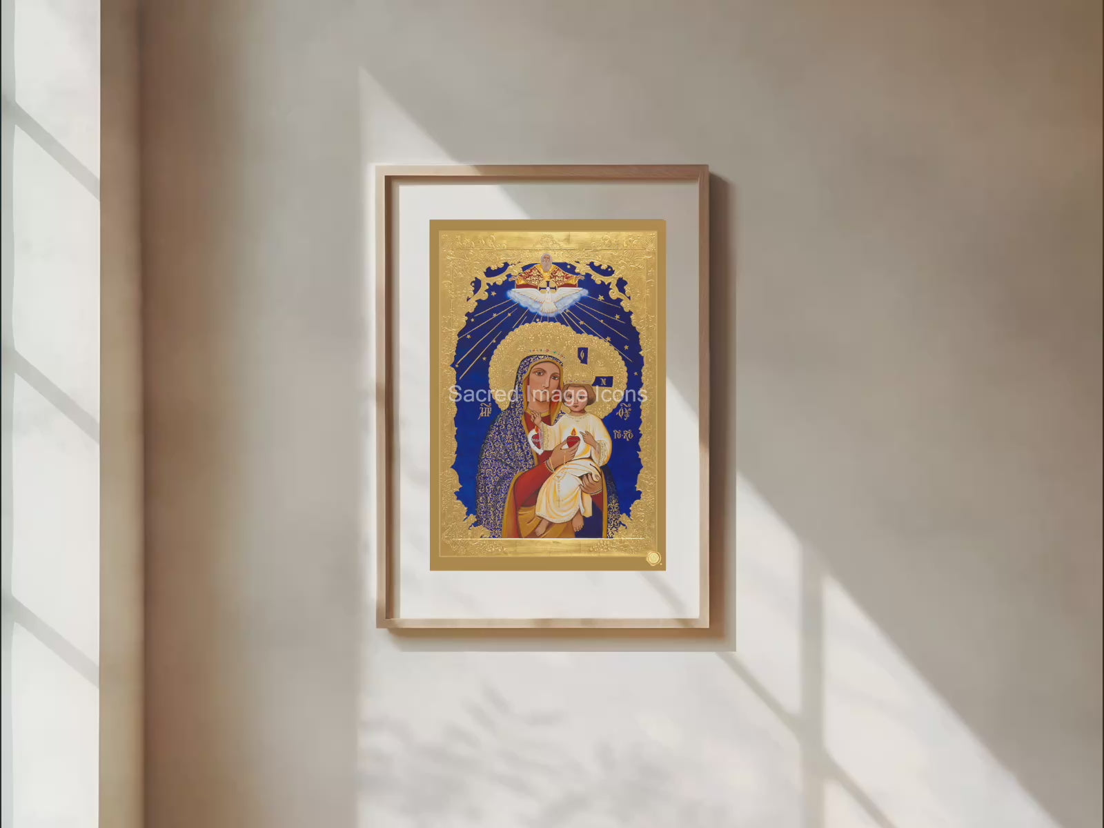 Sacred and Immaculate Hearts 3 Icon Print