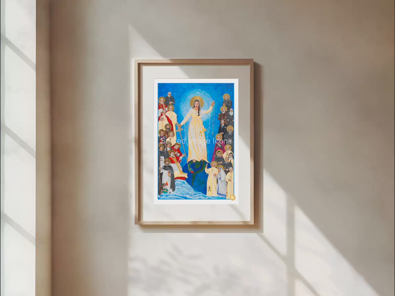 Champions of the Rosary / Our Lady of the Rosary Icon Print