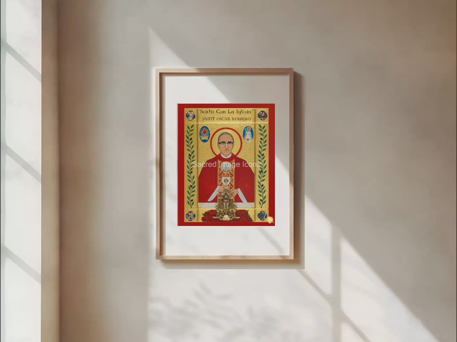 Saint Oscar Romero Icon Print