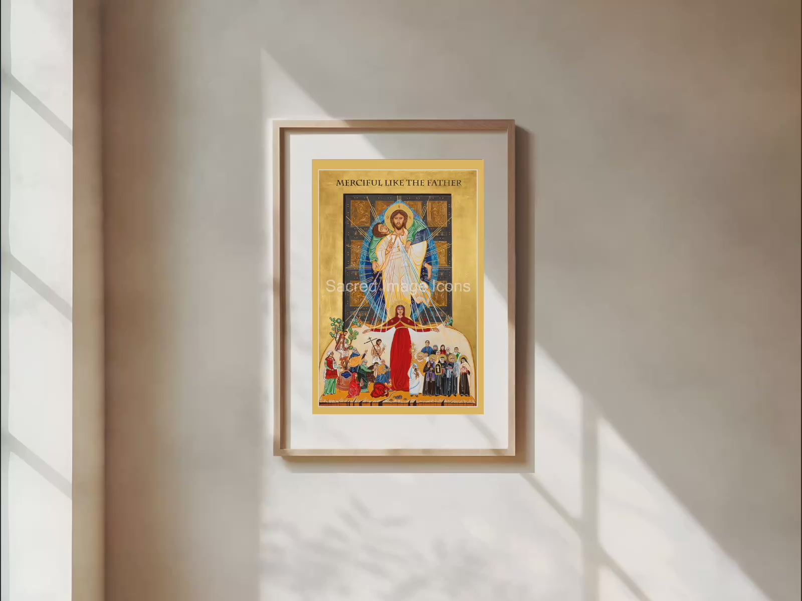 Jesus the Good Shepherd / Merciful Like the Father Icon Print