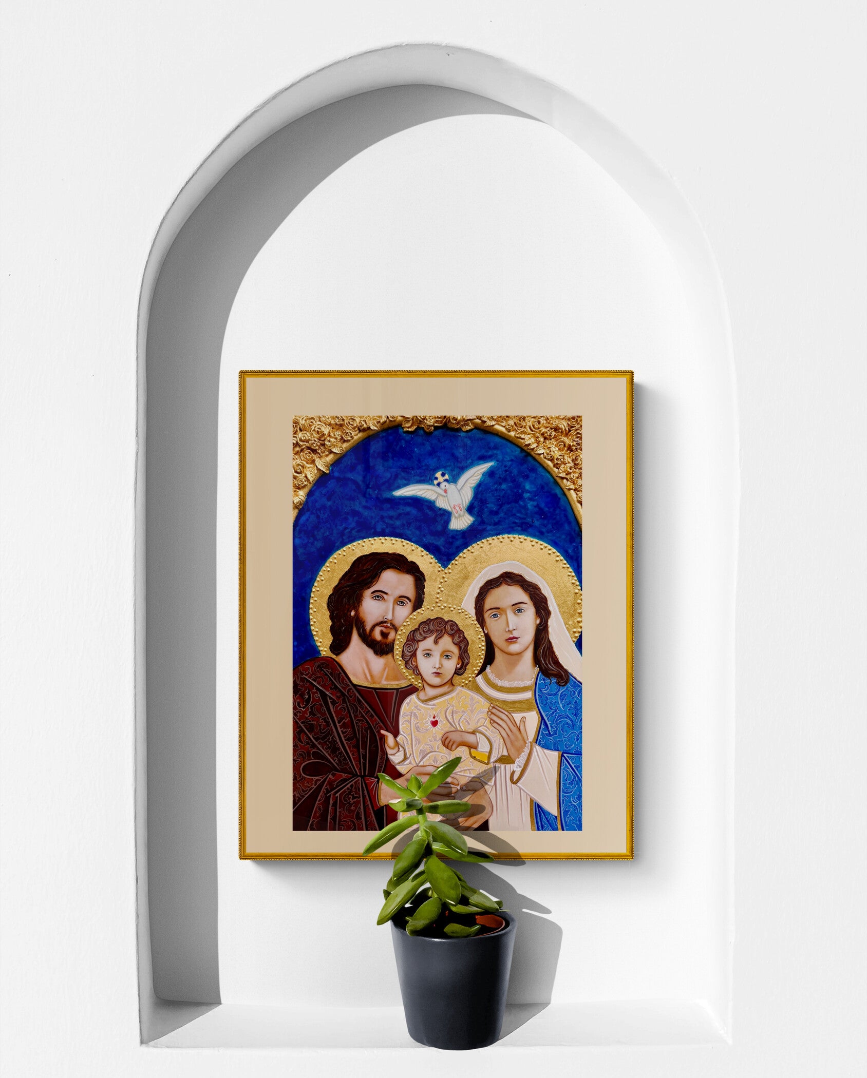 The Holy Family 4 Icon Print