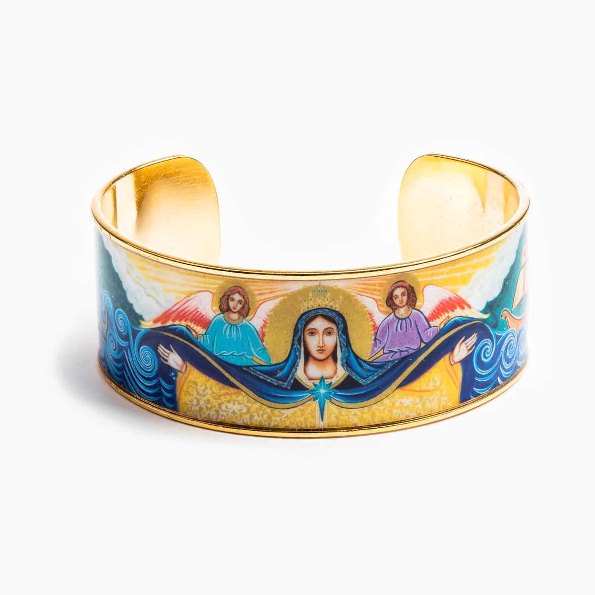 Mary Star of the Sea Cuff Bracelet