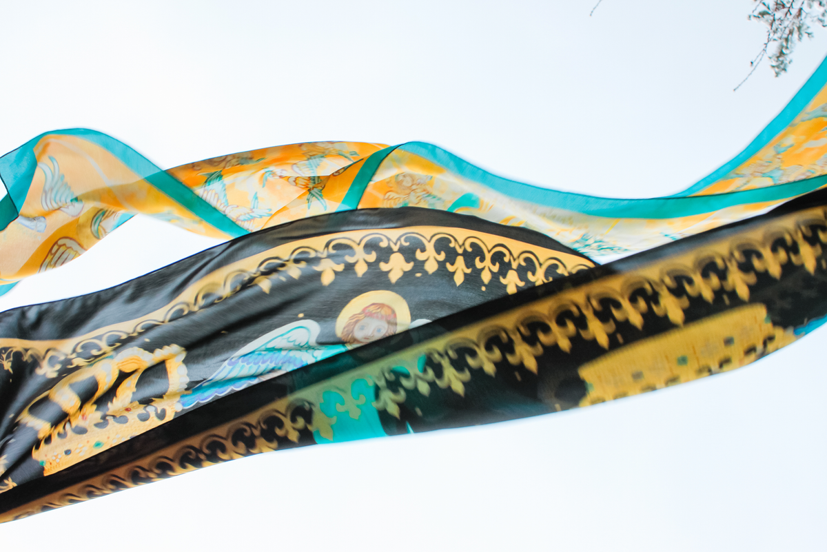 Our Lady of Guadalupe&#39;s Mantle Silk Scarf