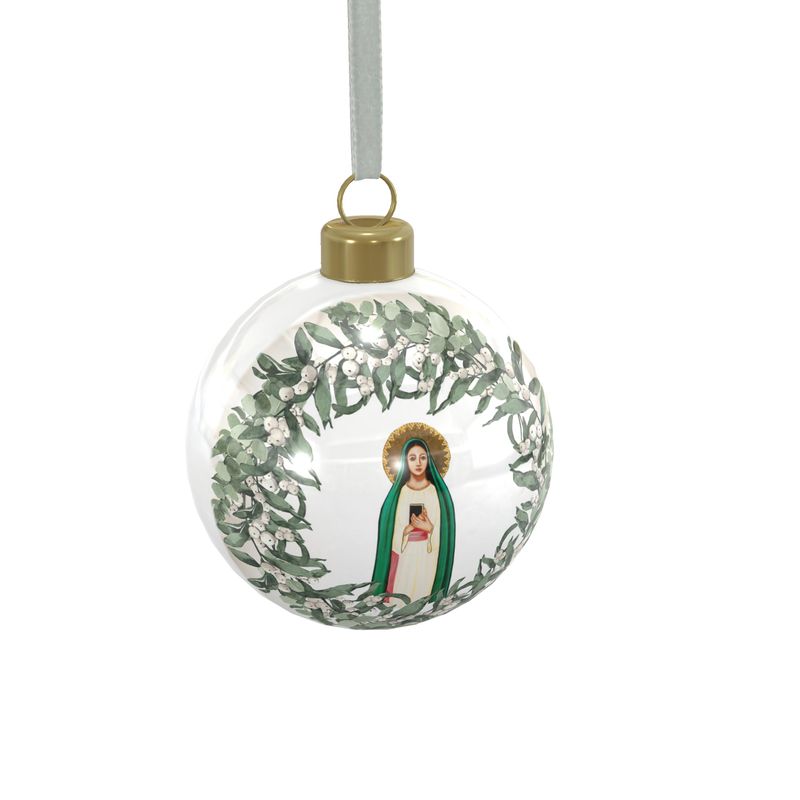 Our Lady of Revelation Bone China Christmas Tree Ornament