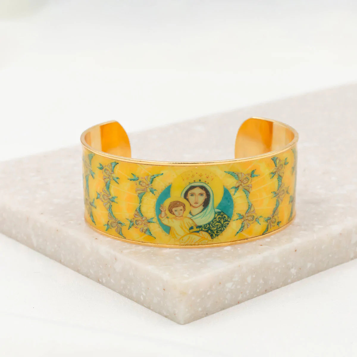 Magnificat Sacred Icon Cuff Bracelet