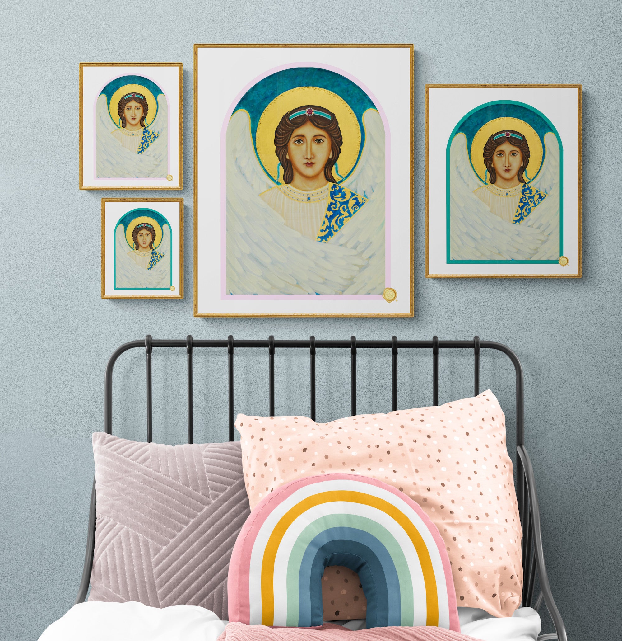 Guardian Angel Icon Print - Boy