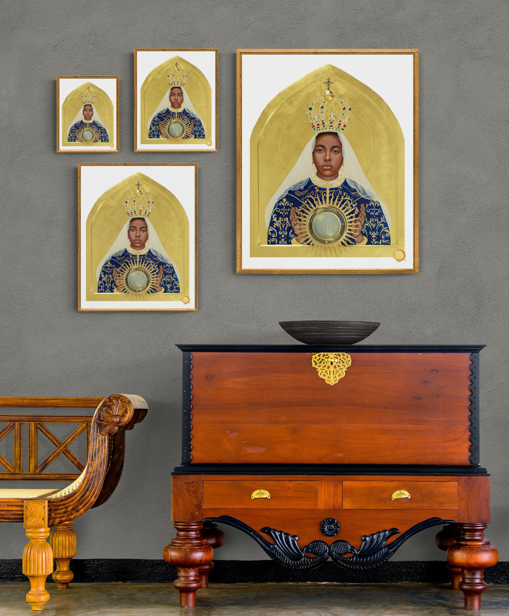 Our Lady of Africa / Tabernacle of the World Icon Print