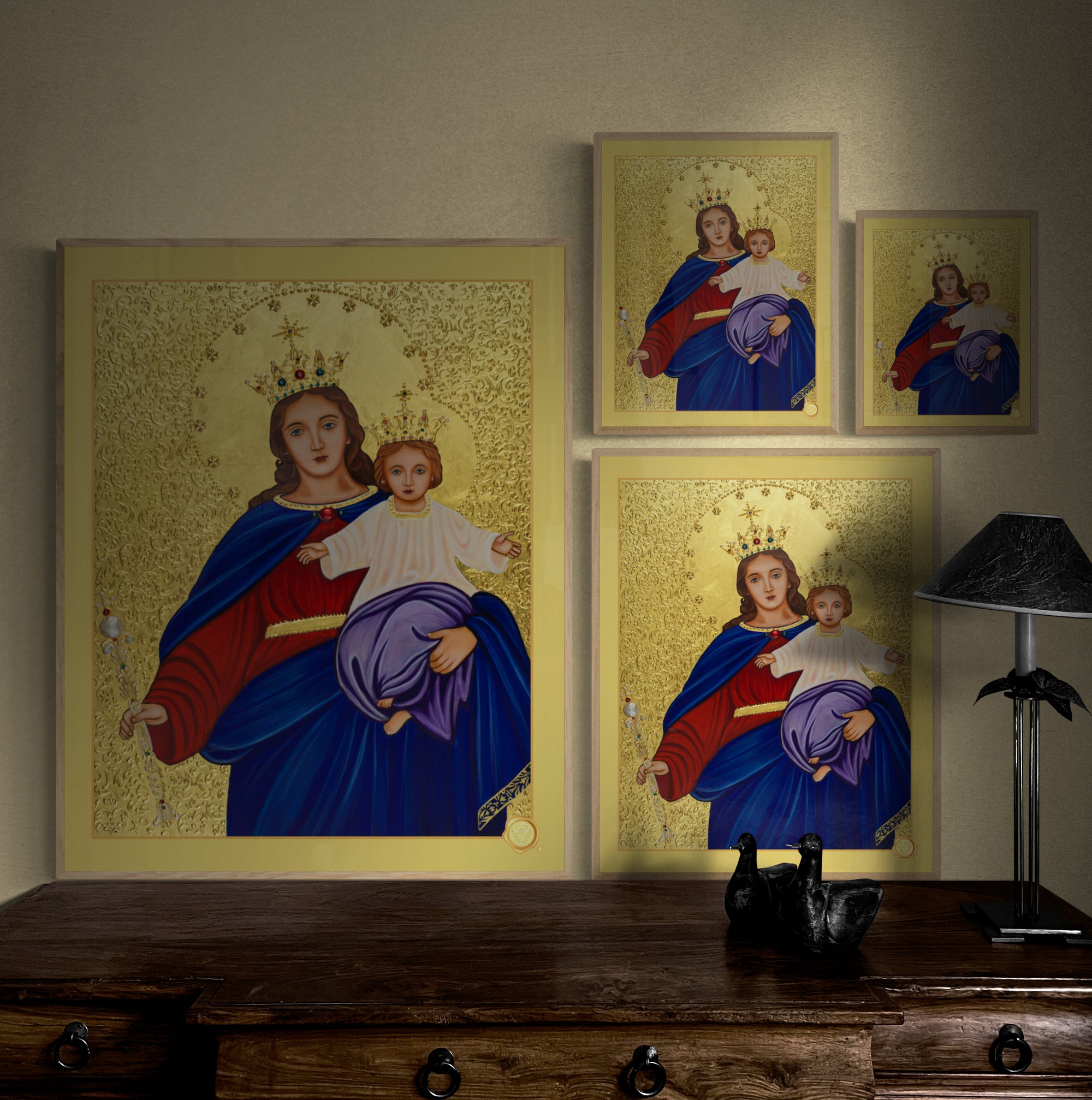 Our Lady Help of Christians Icon Print