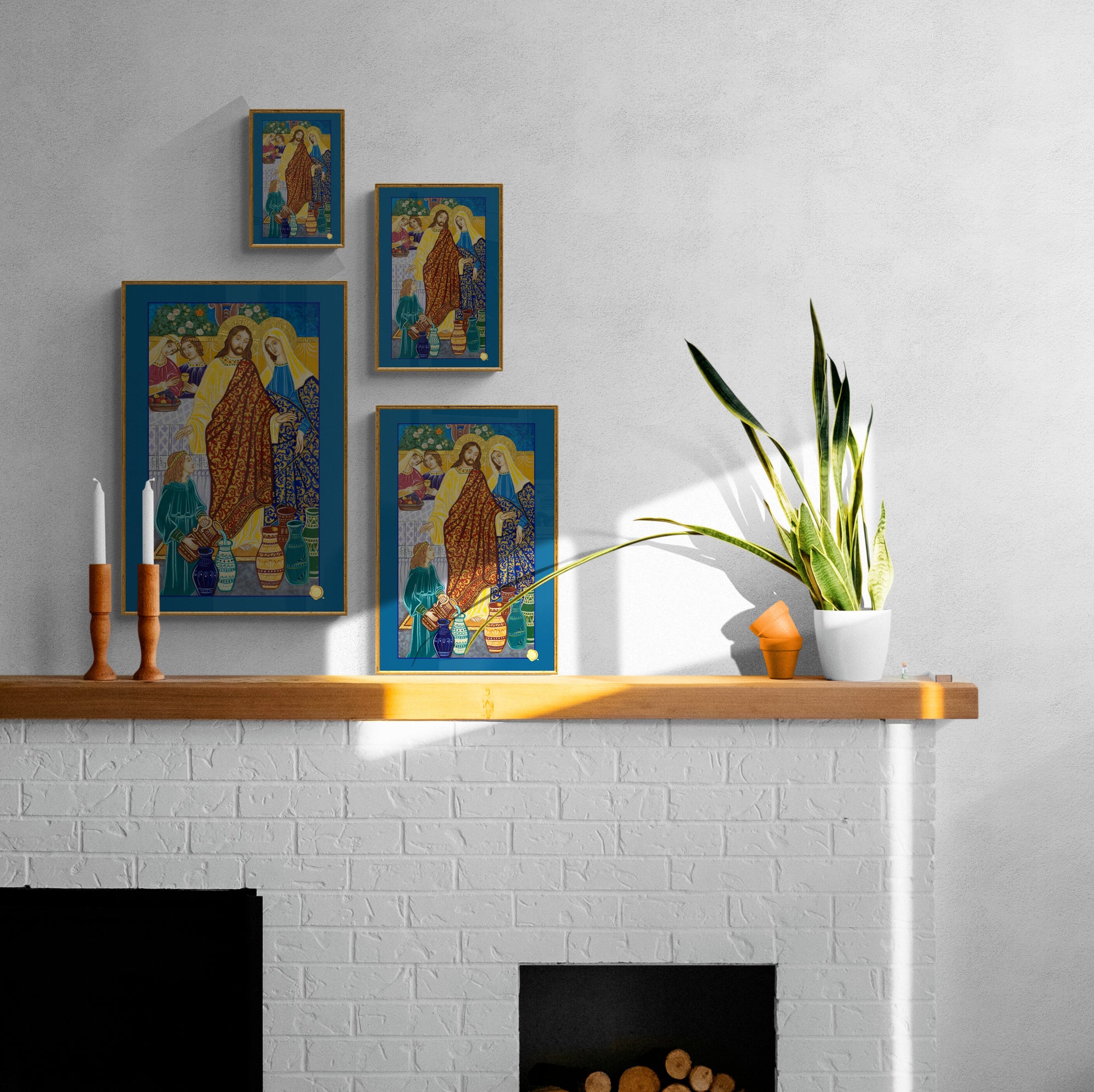 The Wedding Feast of Cana Icon Print