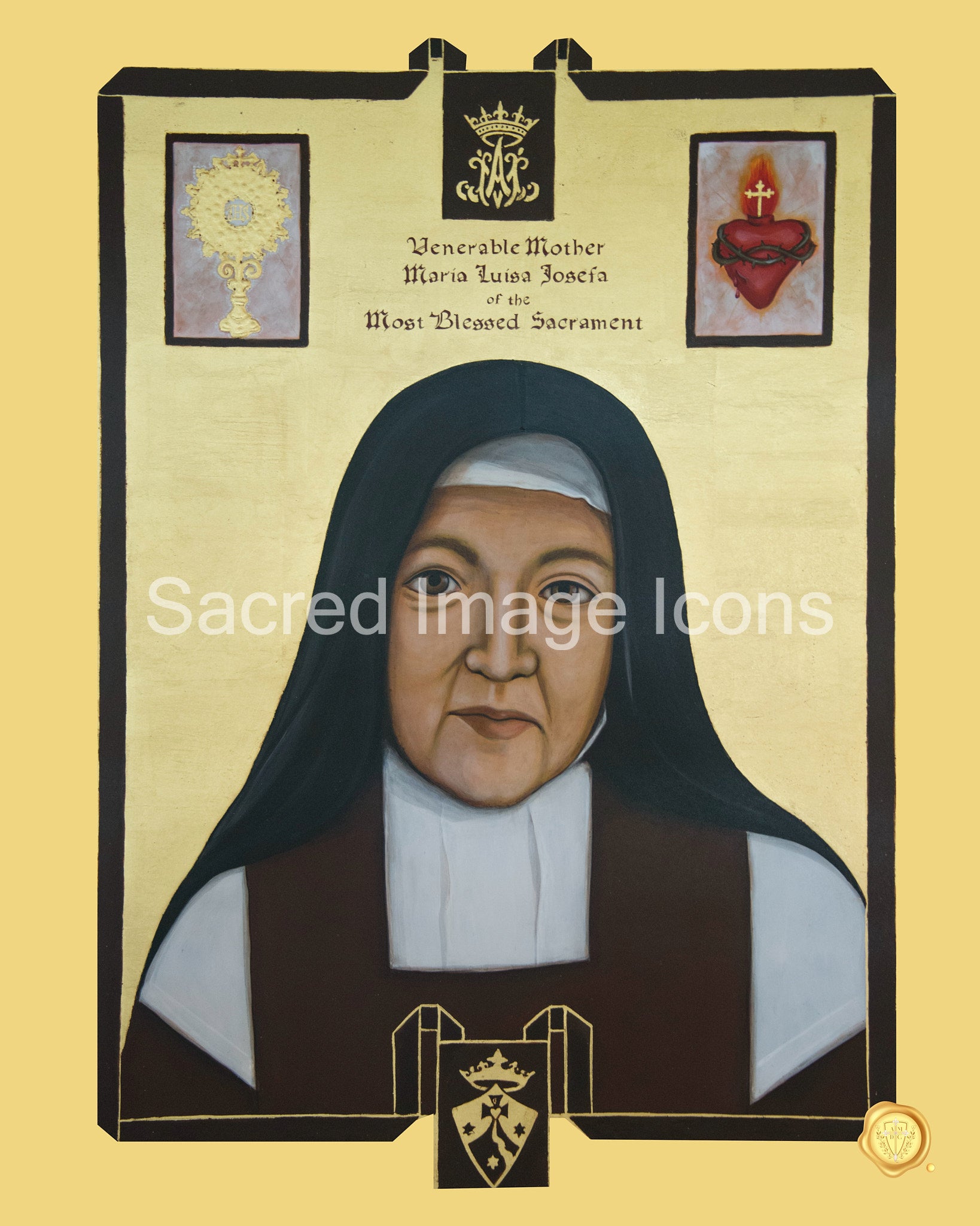 Venerable Mother Luisita Icon Print