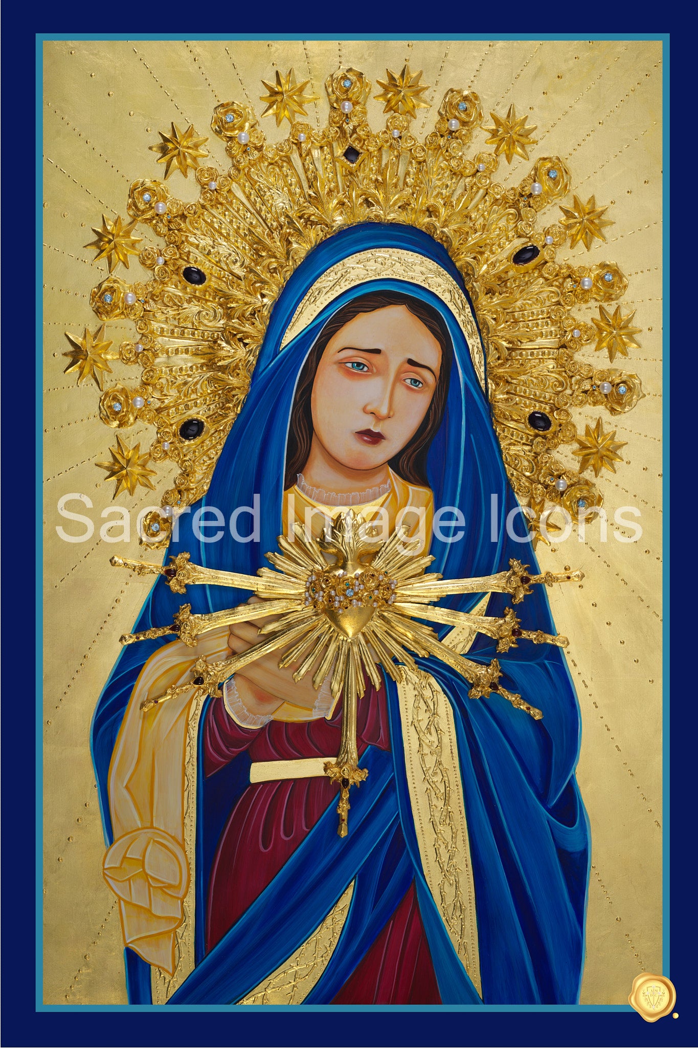 Our Lady of Sorrows Icon Print