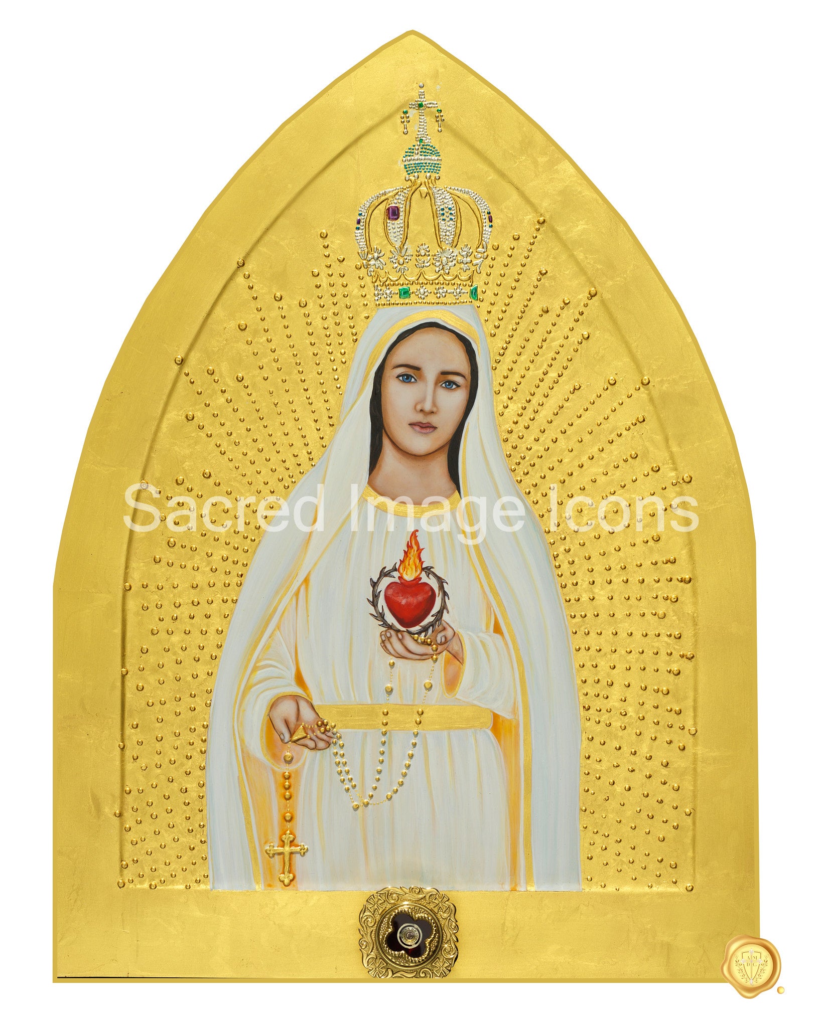 Our Lady of Fatima Icon Print