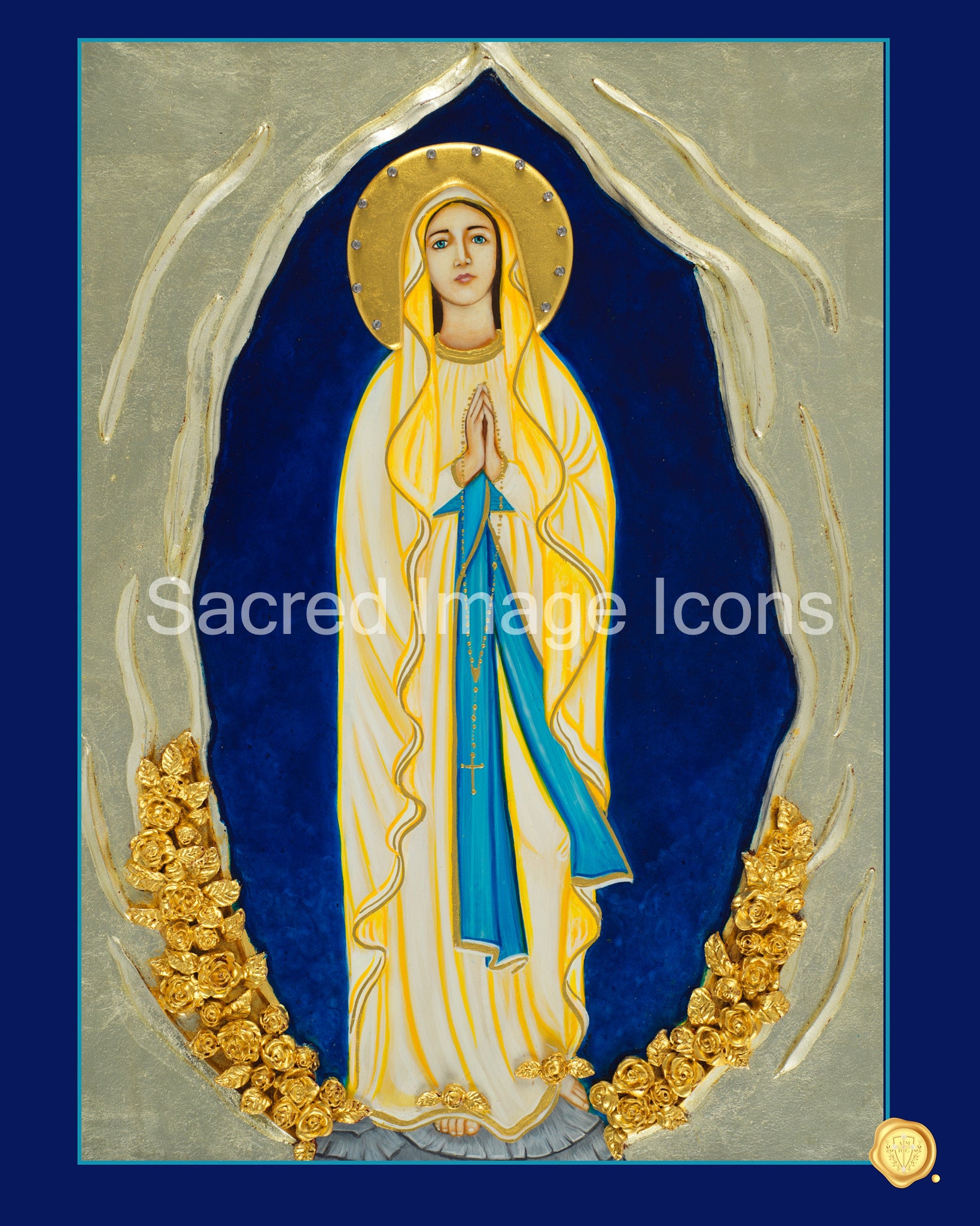 Our Lady of Lourdes 1 Icon Print