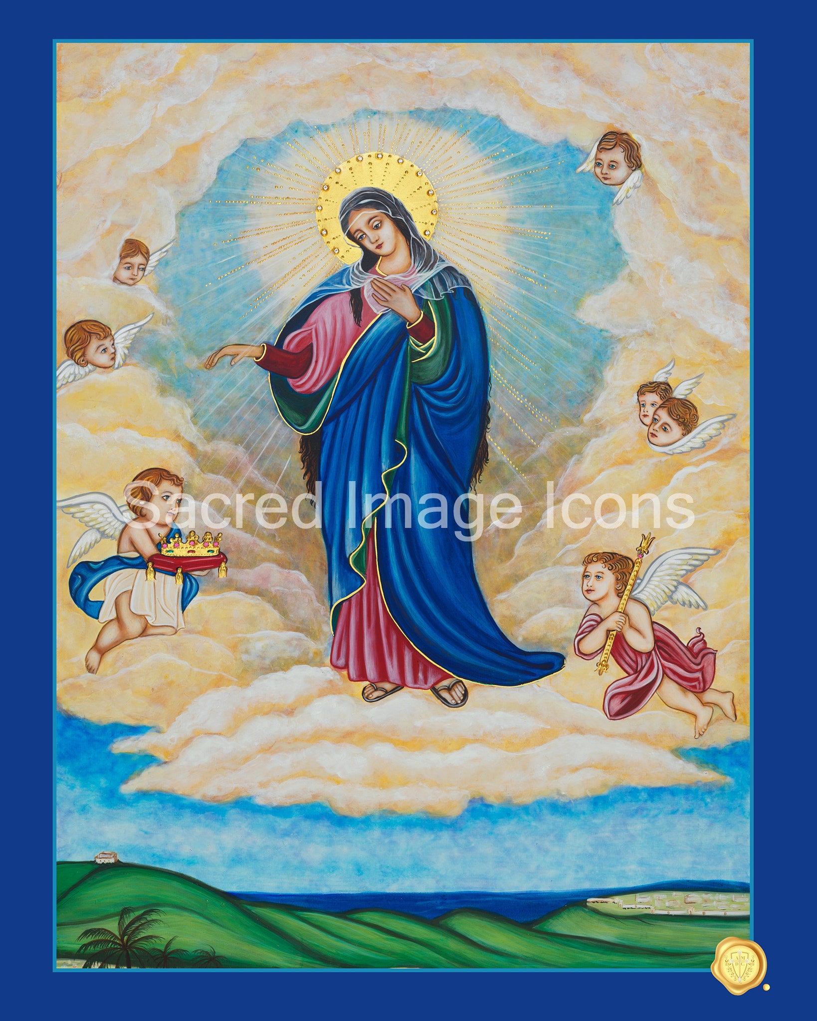 Our Lady of Palestine Icon Print