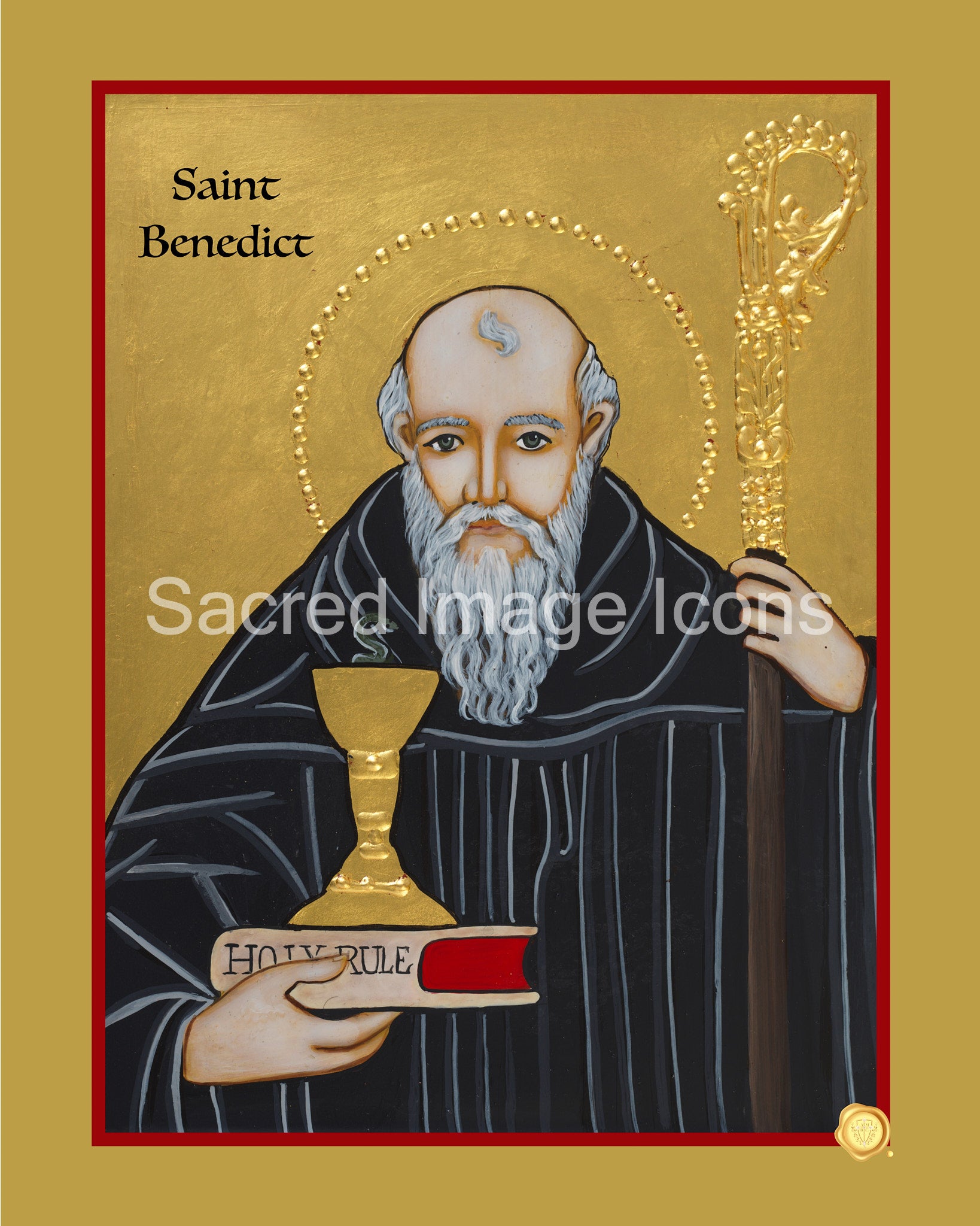 Saint Benedict 2 Icon Print
