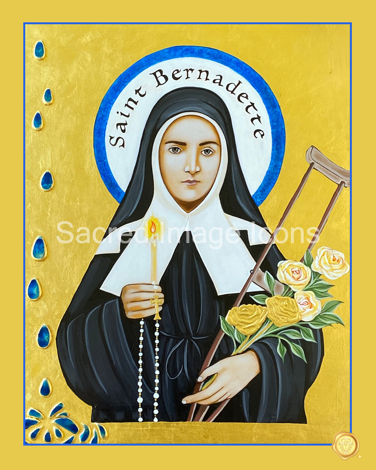 Saint Bernadette Icon Print Sacred Image Icons SaintBernadette8x10 11x14 16x20 24x30 D5f9f997 019b 411c 9d1d 039f49a53ac4 1200x