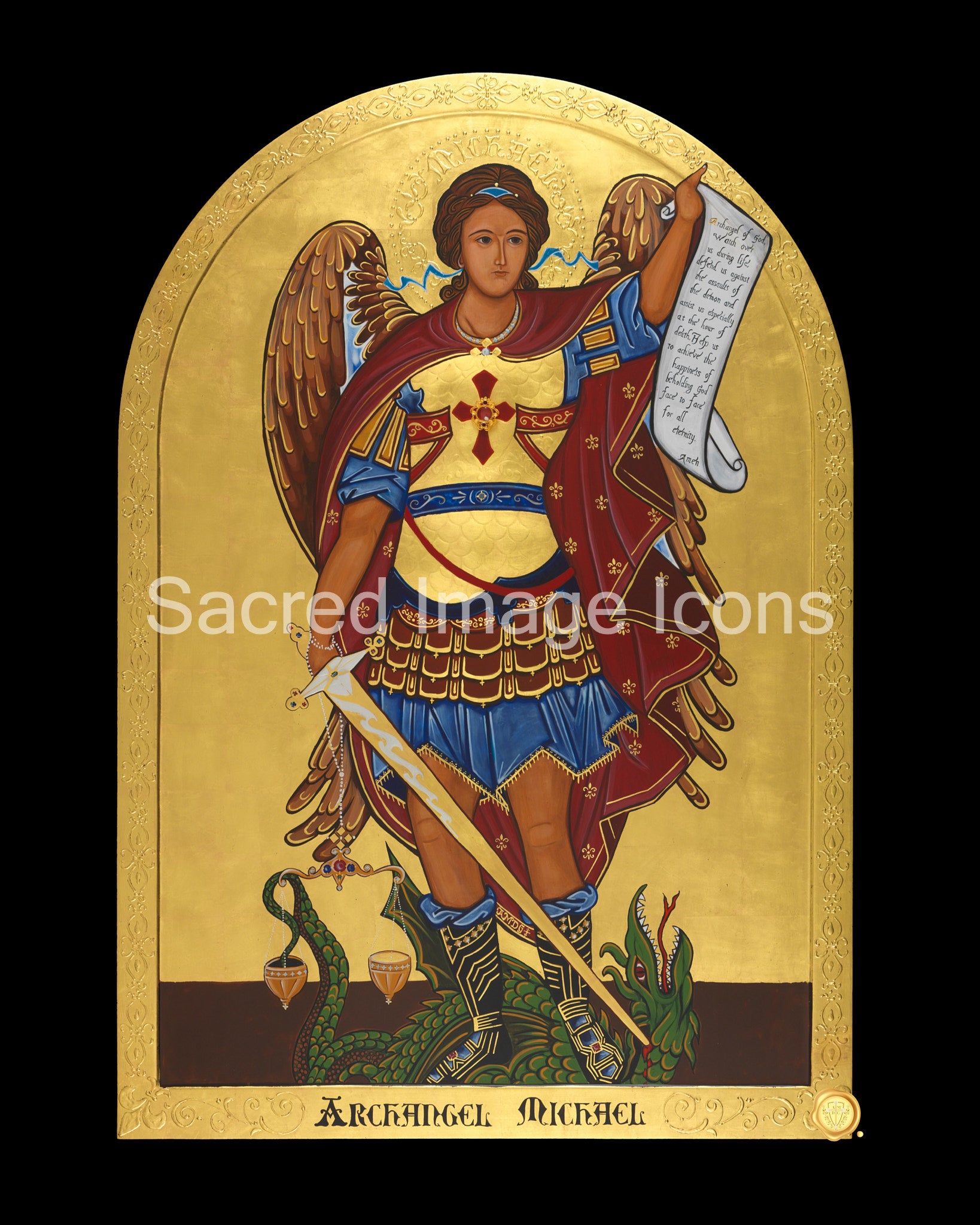 Archangel Michael 2 Icon Print