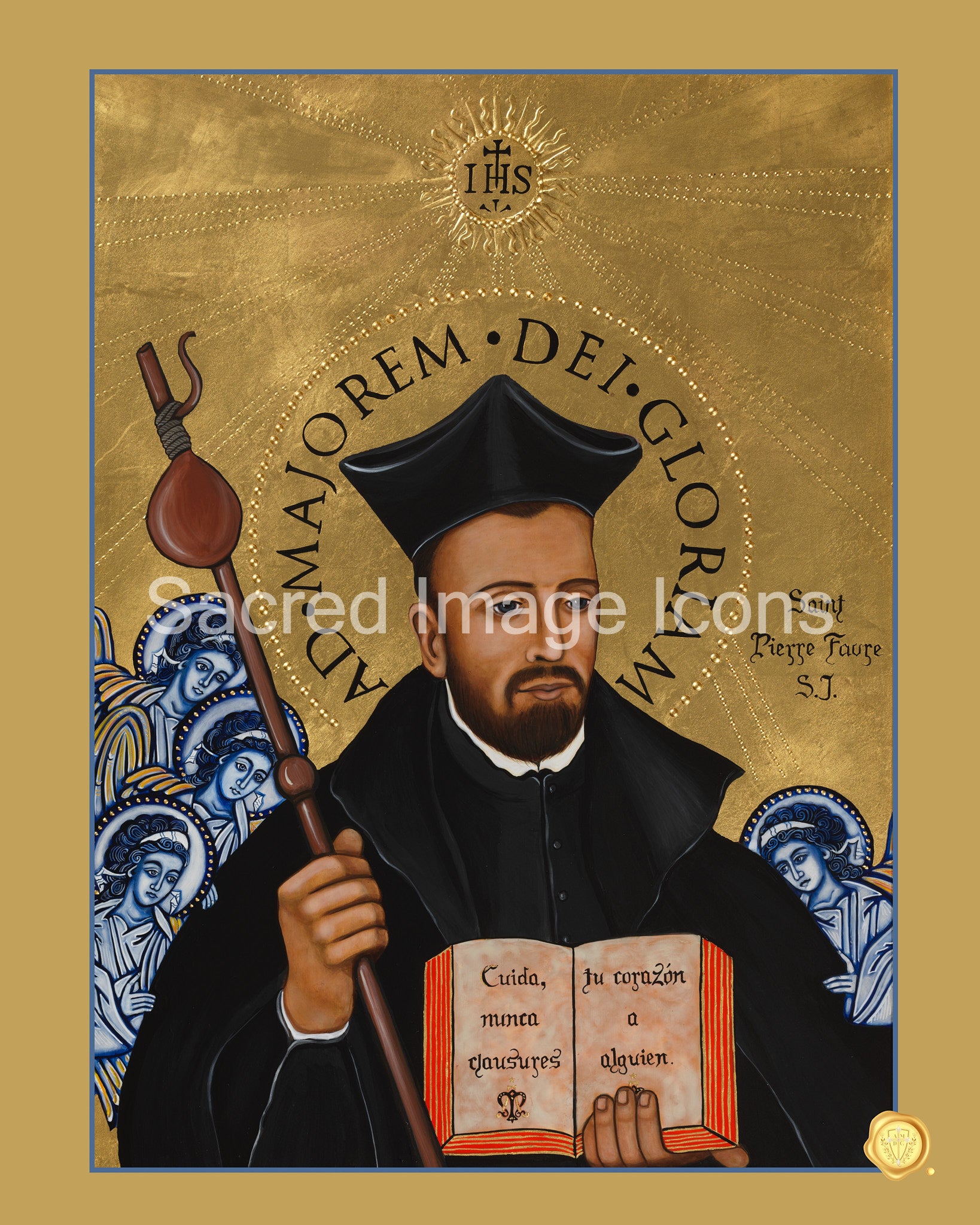 Saint Peter Faber Icon Print