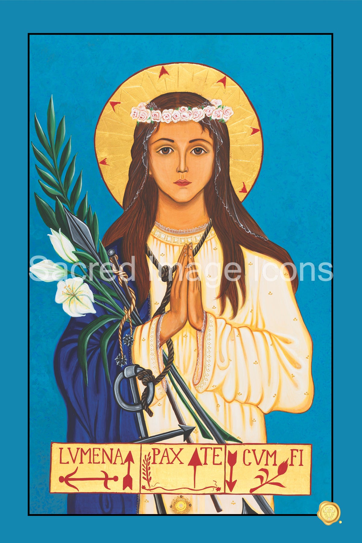 Saint Philomena Icon Print Sacred Image Icons