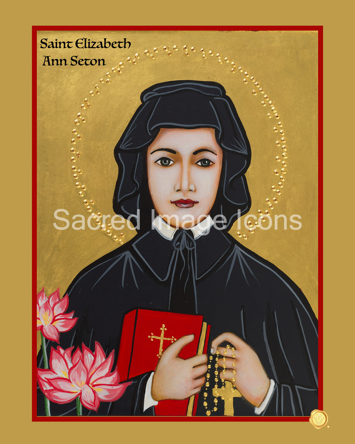 Saint Elizabeth Ann Seton Icon Print - Sacred Image Icons