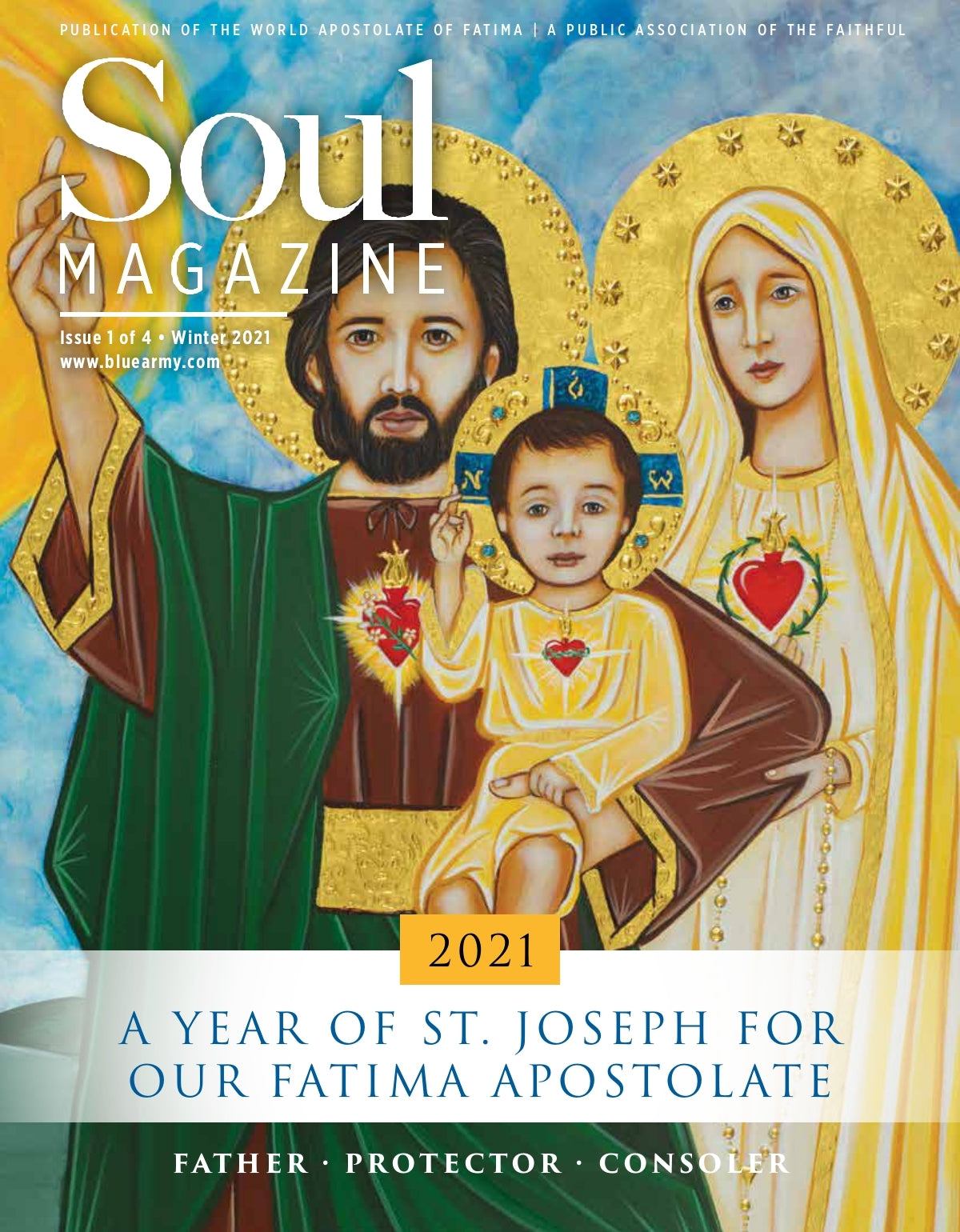 The Holy Family 3 Icon Print