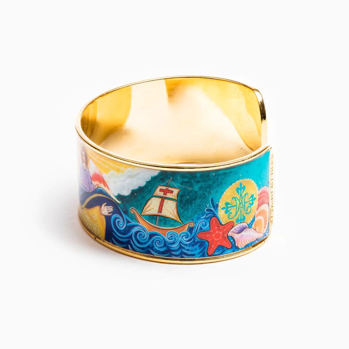 Mary Star of the Sea Cuff Bracelet