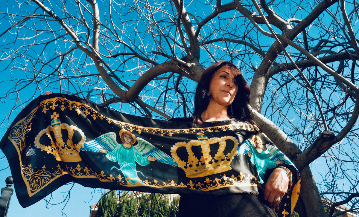 Our Lady Star of the Sea Silk Scarf